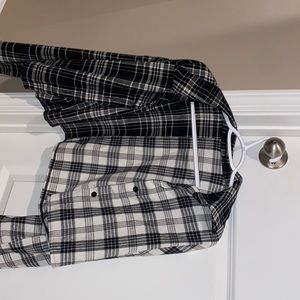 cropped flannel